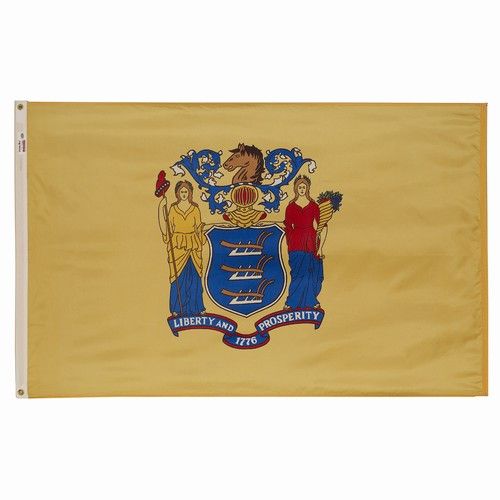 NEW JERSEY The Garden State OFFICIAL STATE FLAG 3x5 ft Outdoor Nylon MADE IN USA eBay