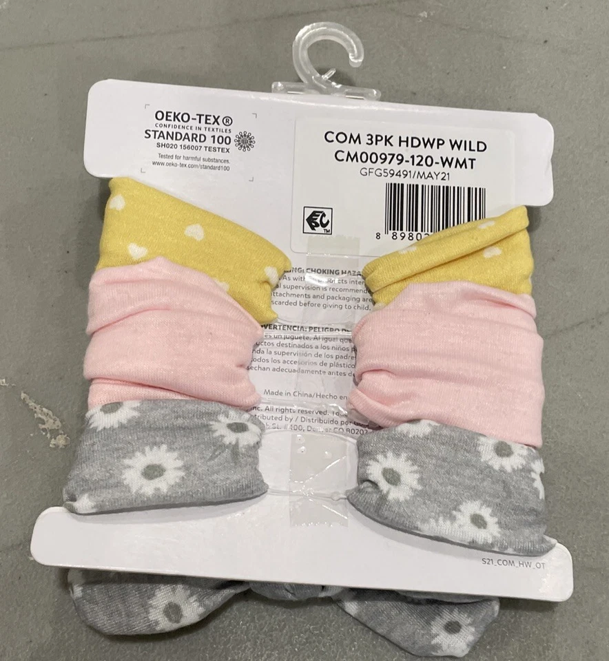 Pack de 3 diademas Child Of Mine Carters 100 % algodón Foto 2 de 2