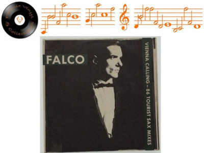 Falco Vienna Calling 86 Tourist Sax Mixes 12  Single White Vinyl A1 B1 Pres - EX