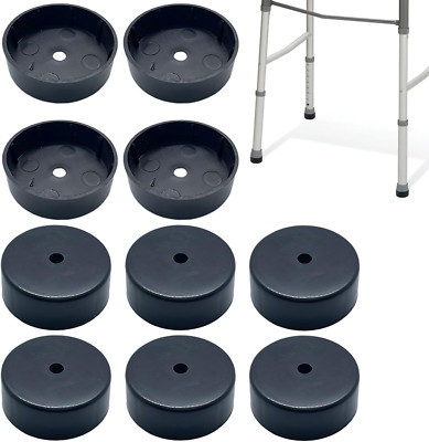Walker Glide Caps Cover Use with Replacement Rubber Tips, 10 Pcs