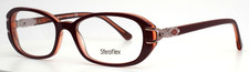 SFEROFLEX 1552-B C578 Burgundy Womens Rectangle Eyeglasses 52-17-135 B:34