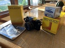 Yashica FR 35mm Film SLR Camera Outfit w/ 3 Lenses, Converter  More 