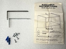 Furniture Anchor Wall Safety Brackets Anti-Tip Kit Dresser Bookcase Baby Child