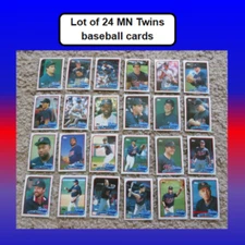 ❤️ Topps 24 LOT team set MN Twins baseball cards 1989 Kirby Puckett, Kent Hrbek