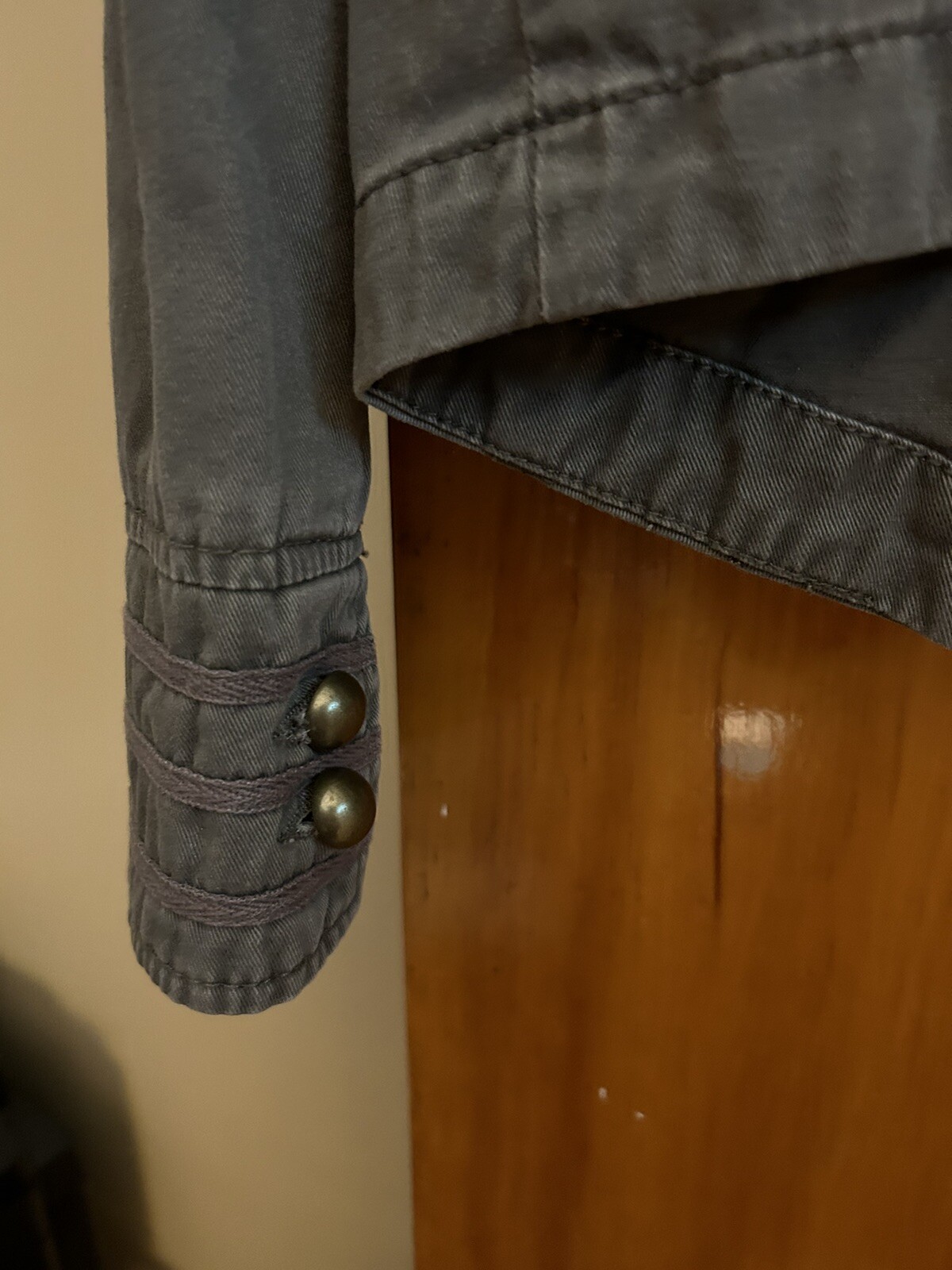 Sanctuary Surplus  Utility Button Jacket Gray L - image 11