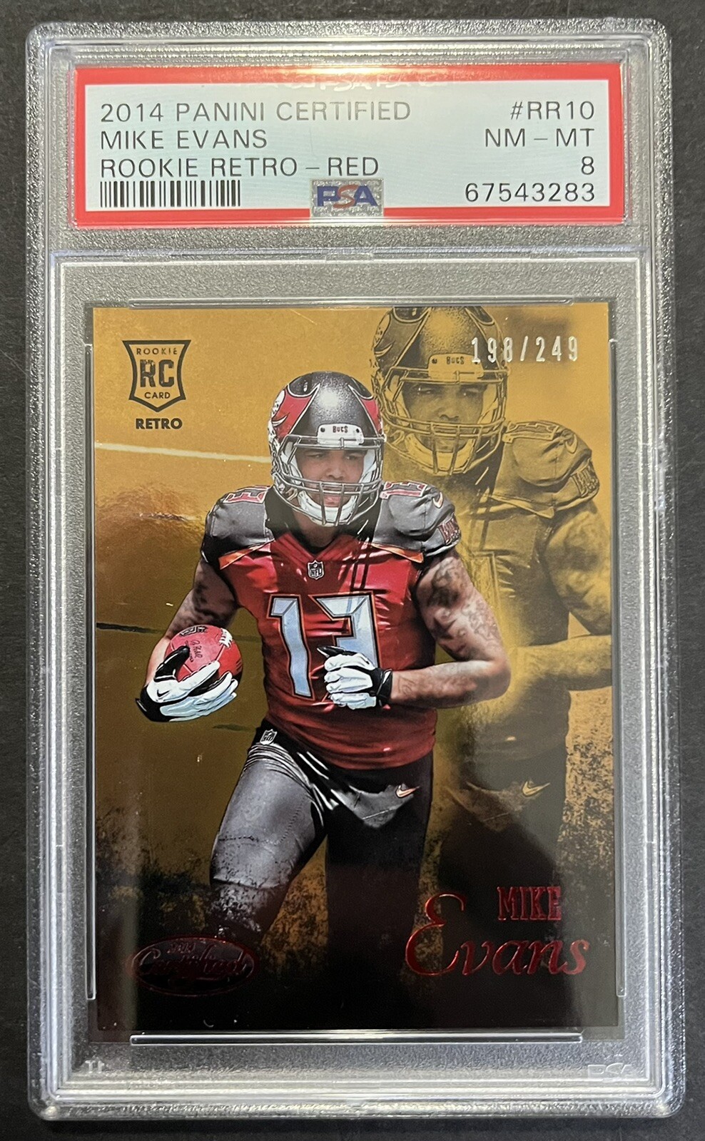 Mike Evans Panini Certified Rookie Retro #RR10 Red