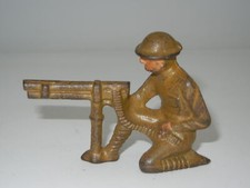 Barclay Manoil Lead Soldier Kneeling with Machine Gun