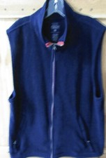 Men's Black Fleece Vest By Faded Glory, Size L