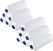 WORKPRO 12Pack Foam Paint Roller 4 inch Mini Paint Roller Small Paint Roller Kit