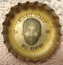 1966 Coke NFL All Star Bottle Cap - Mel Renfro - Cowboys - Oregon alumni A