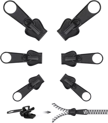 12 x Reißverschluss Reparatur Set Zipper Ersatz Anhänger Schieber Fix Verschluss - Bild 2 von 12