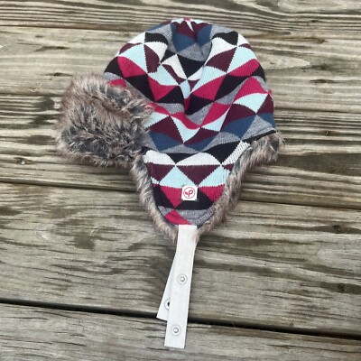 Pistil Trapper Hat Katya Multicolored Knit Faux Fur Trim Women Unisex 1 Sz