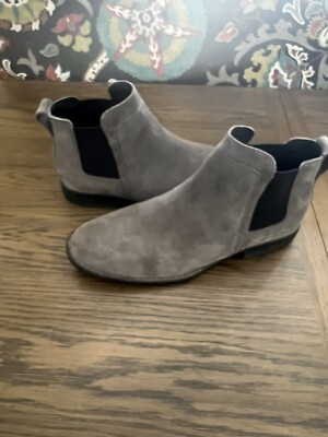 Born Men’s Opanka Chelsea Dark Grey Carbon‎ Suede Pull-On Boots - Size 8 Amazon.com | BORN Men main image 3