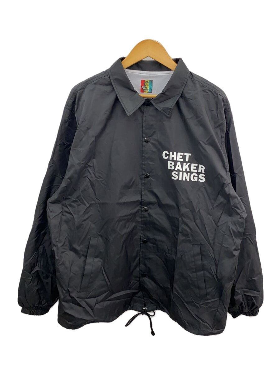 WACKO MARIA NYLON JACKET CHET BAKER COACH TYPE-2 XL Black SOLID  