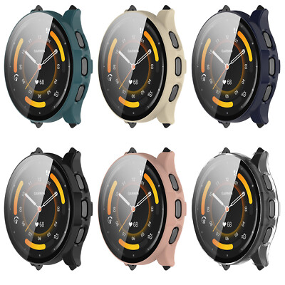 REY Verre Trempé 3D pour Garmin Venu 2 45mm, Noir, Protecteur d'écran REY Verre Trempé 3D pour Garmin Venu 2 45mm, Noir, Protecteur d'écran