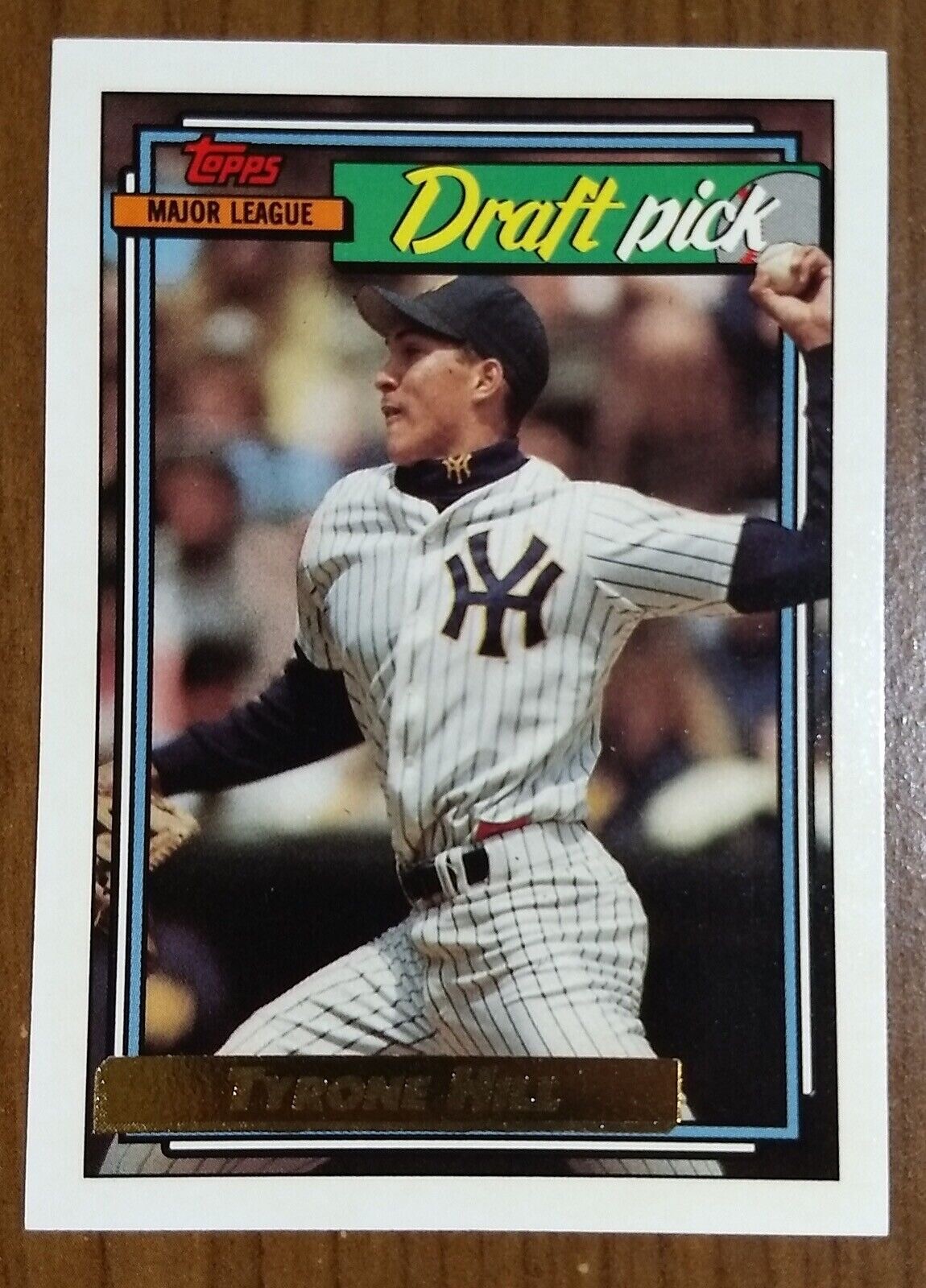Tyrone Hill New York Yankees Draft Pick Topps Gold 444 Fast