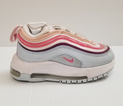 Nike Air Max 97 Size 7C White Multicolor Sneakers #DR0639-119