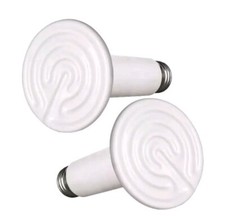 Ceramic Heat Emitter 150W 2pack Reptile Heat Lamp Bulb Chicken Heater Light for