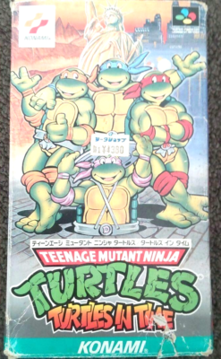 SFC Teenage Mutant Ninja in TURTLES Time Nintendo Super Famicom | eBay