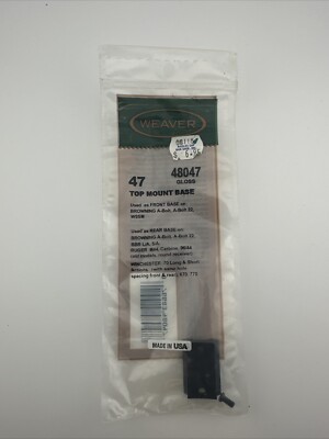 Weaver Mounting Rifle Base #47 48047 Ruger M44 Winchester 70 670 Sears 53 Cooey