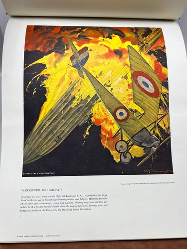 34 IMPRESIONES! Impresiones artísticas Leach Corp Primera Guerra Mundial Heritage Of The Air DE '59 - '68 (3 Dups - Imagen 11 de 24
