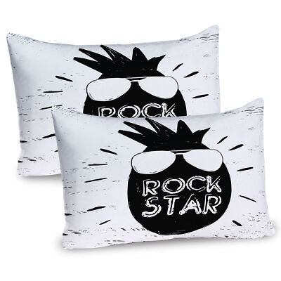 Rockstar Exotic Fruit 2 Teiliges Kissenbezugs Set 40x80cm