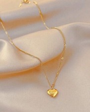 Fashionable Stainless Steel Heart Charm Necklace
