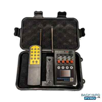 4 Cue Wireless Electronic Fireworks Firing System + 5 1M Clip On Talon Igniters
