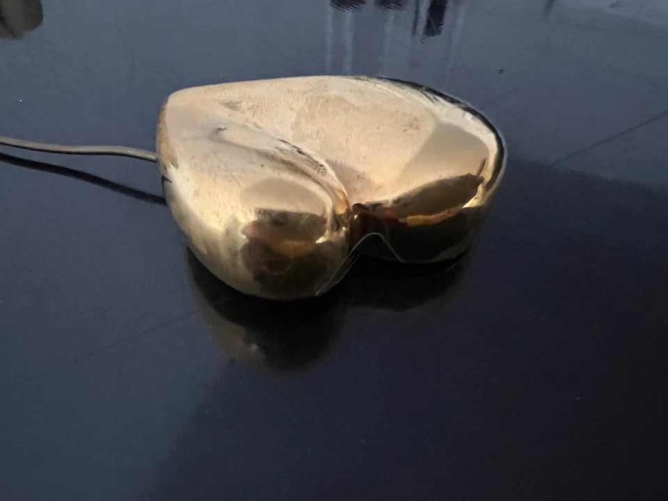 CHRISTIAN LACROIX BROSCHE,Herzbrosche,Goldfarben,Anstecker 80er,Haute-Couture - Bild 2 von 4