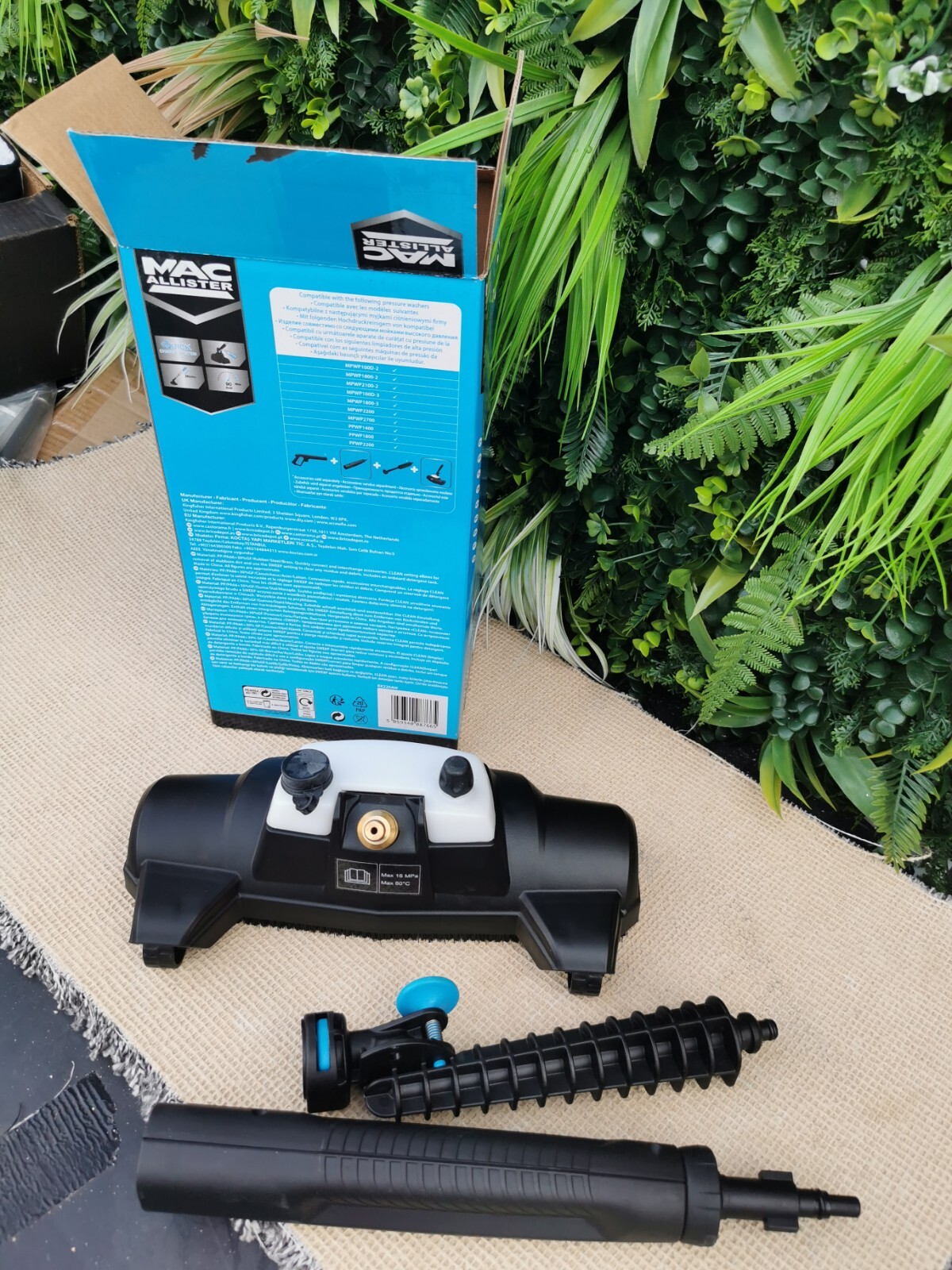 Mac Allister Pressure Washer Attachment Brush Extension Lance Cleaner