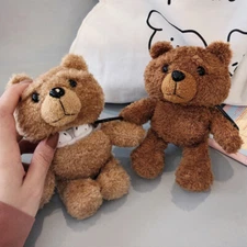 Cute Teddy Bear Plush Earphone Protective Cover For Apple AirPods 4 3 2 Pro Case