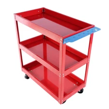 3 Tier Rolling Tool Cart Mechanic Tool Cart with Lockable Wheels 450LB Capacity