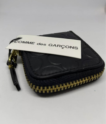 Comme Des Garçons Black Leather Coin Purse