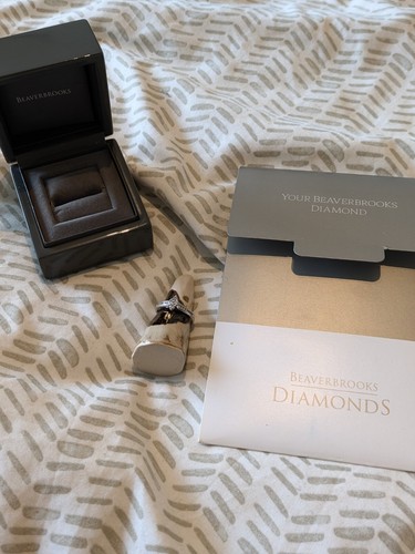 Unique Beaverbrooks 4 Stone Diamond Engagement Ring - 18CT White Gold - 0.35 CT - Picture 18 of 24
