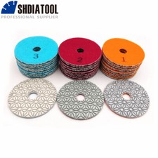 30pcs/10sets 4" 3 Steps Diamond Flexible Polishing Pads Sanding Discs for Marble