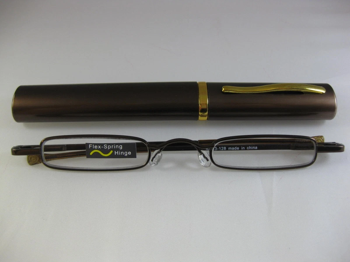 Reading glasses hard sales tube case