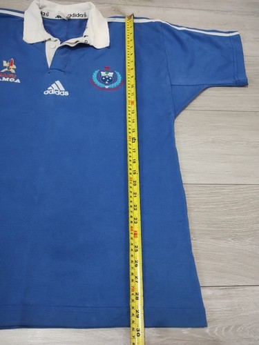 Maglia Manu Samoa Rugby Union Home 1998/2000 - Adidas Large L Jersey Top Vintage - Foto 9 di 14