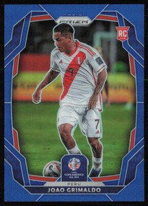2024 Panini Prizm Copa America Joao Grimaldo Blue Prizm /110 Peru #88 Rookie RC