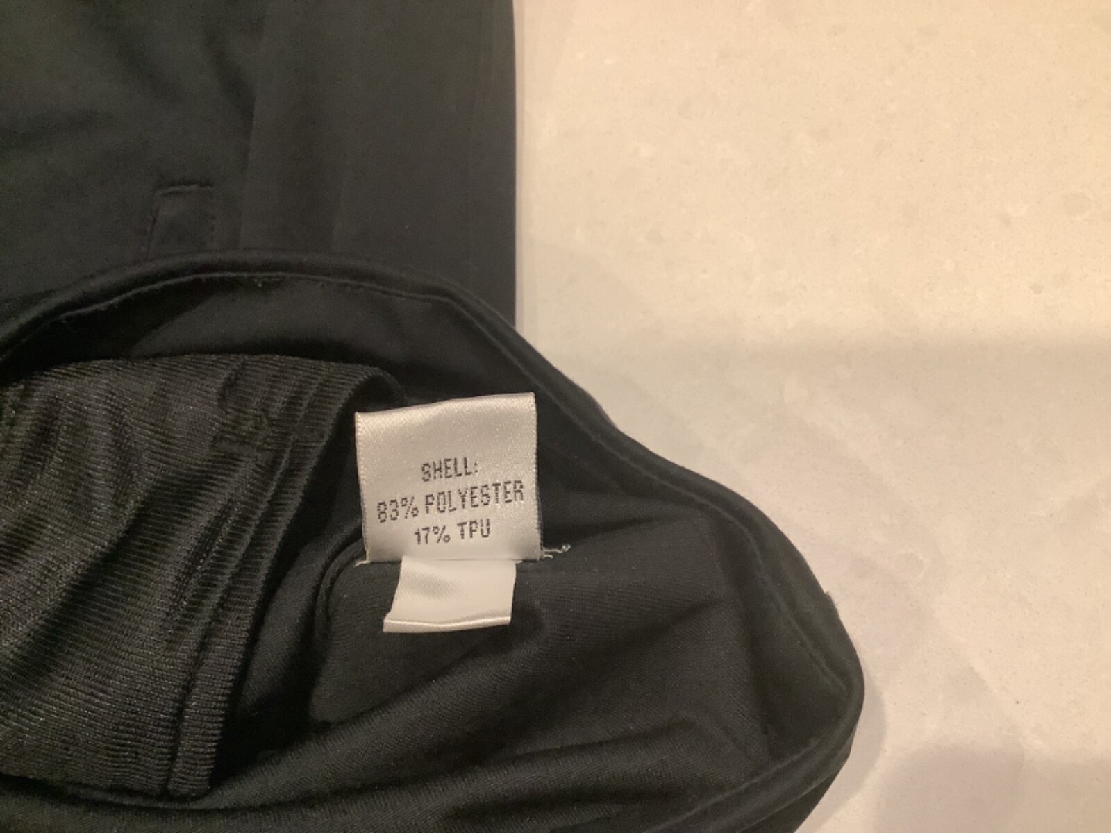 Masters Tech Golf Pullover Zip Up Rain Jacket Black