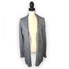 Ann Taylor Loft Gray Marled Wool Cardigan size Small