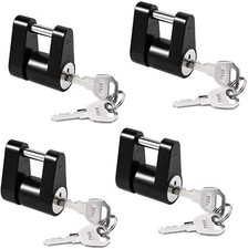 4x 14 Trailer Hitch Coupler Lock For Tow Boat Rv Truck Keyed Alike Heavy Duty