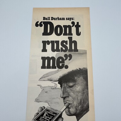 Bull Durham Cigarettes 1968 Print Ad 5