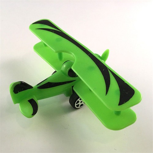 Mini modellino aereo vintage aliante biplano modello aereo giocattolo per bambini pl mj - Foto 3 di 12