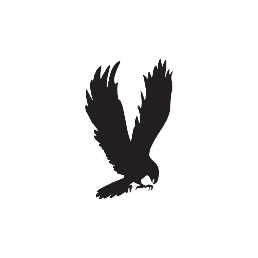 Hawk Eagle - Vinyl Decal Sticker - Multiple Color & Sizes - ebn358