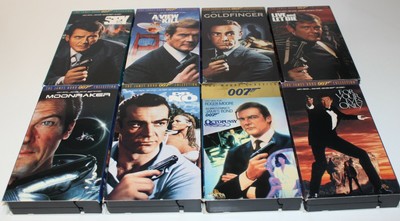 Vhs Movies James Bond 007 Roger Moore Sean Connery Lot Of 8 Ebay