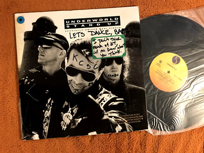 Underworld Stand Up Promo 12'' Maxi-Single Sire 0-21319 1989 freur electro dance