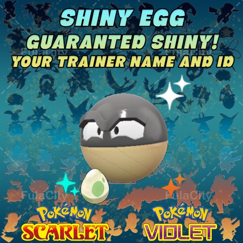 HISUIAN VOLTORB POKEMON SCARLET VIOLET ✨ SHINY EGG 6 IV ✨ CUSTOM AVAILABLE ✨