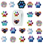 Paw Print Dog Animal Lover Cute Stickers Packaging Labels Cards Gifts 2.5cm