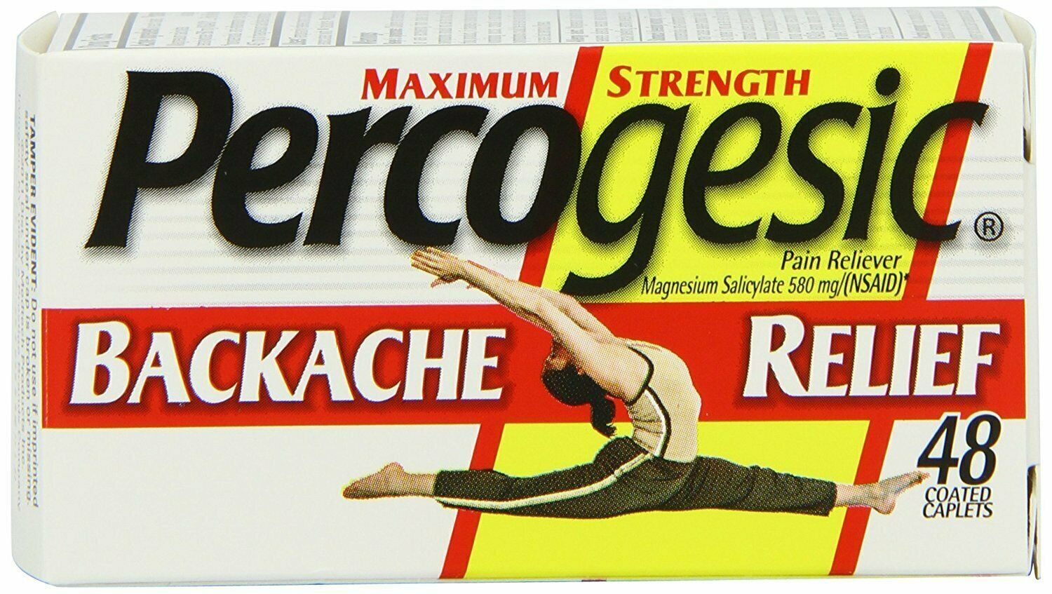 Percogesic Magnesium Salicylate 500mg Pain Reliever Backache Relief