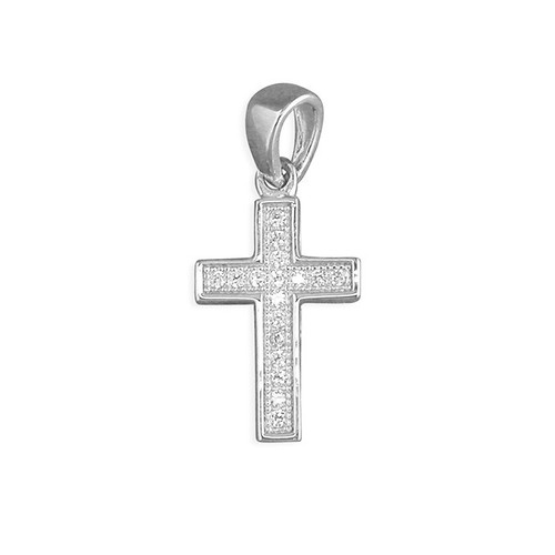 Croix et chaîne, marcasites, argent - La Boîte à Bijoux